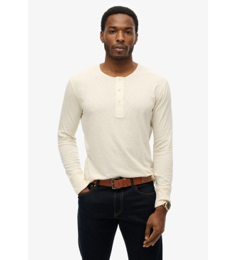 Superdry Merchant Grandad T-shirt beige