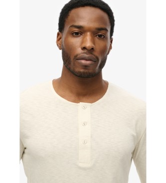 Superdry Merchant Grandad T-shirt beige