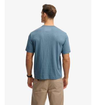 Superdry Merchant Grafična žepna majica modra