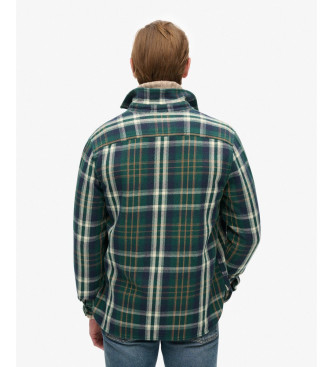 Superdry Merchant Store green plaid check shirt