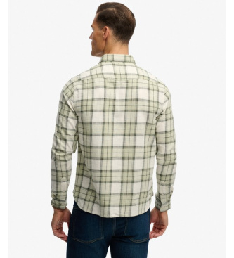 Superdry Merchant Lite Check Shirt vert