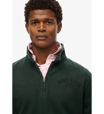 Superdry Merchant Quarter zip hoodie black