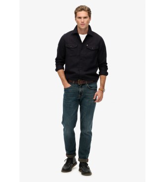 Superdry Czarna koszula Merchant Ranch