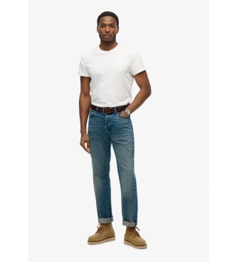 Superdry Ravne kavbojke Trgovska modra