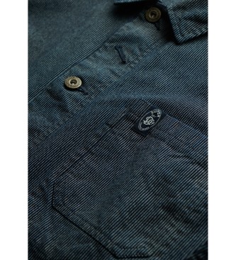 Superdry Kurtka Merchant Stripe niebiesko-szara 