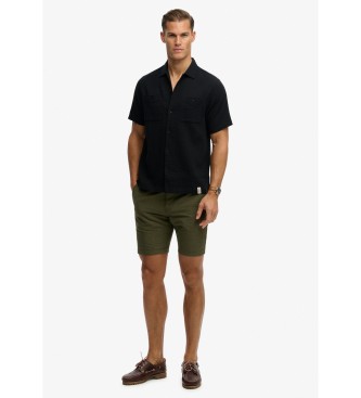 Superdry Camisa texturizada Merchant preta