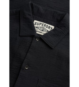 Superdry Camisa texturizada Merchant preta
