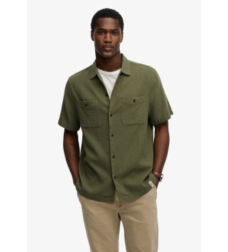 Superdry Merchant Struktureret gr�n skjorte