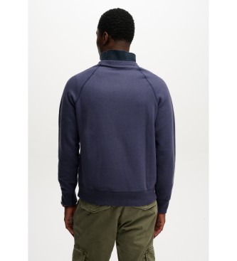 Superdry Merchant Vintage Print marinbl� sweatshirt