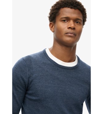 Superdry Blue merino wool jumper