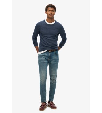 Superdry Maglione in lana merino blu