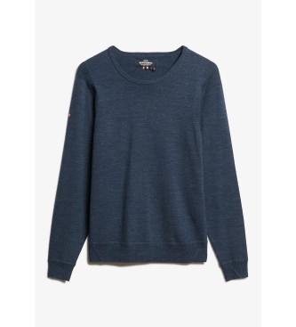 Superdry Blue merino wool jumper