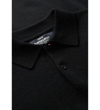 Superdry Black merino wool jumper