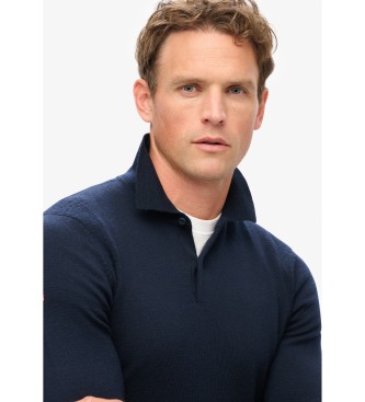 Superdry Navy merino wool jumper