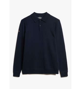 Superdry Maglione in lana merino blu scuro