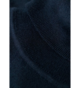 Superdry Rullekravetrje Merino navy