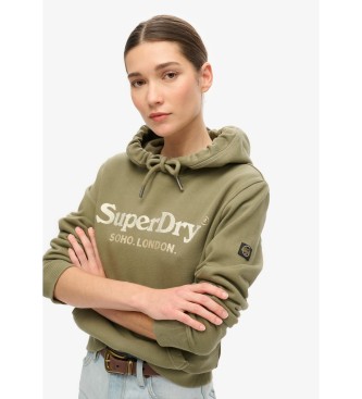 Superdry Venue Metallic-Kapuzenpulli grn