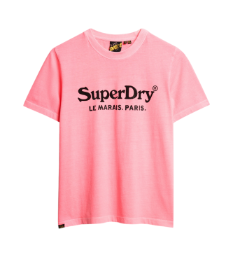 Superdry Maglietta rosa metallizzata Venue