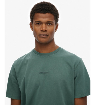 Superdry Micro Logo T-shirt Flint Stone grn