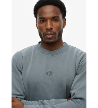 Superdry Micro logo sweatshirt blue