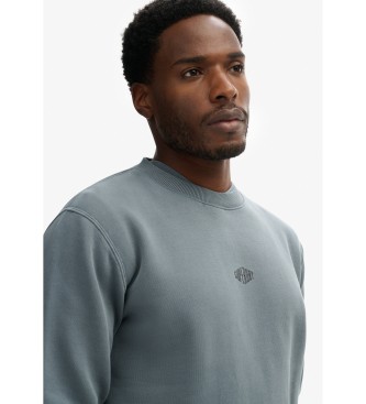 Superdry Micro logo sweatshirt blue