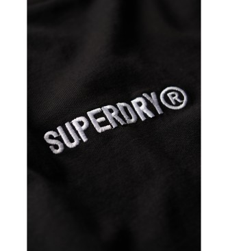 Superdry T-shirt micrologoprint zwart