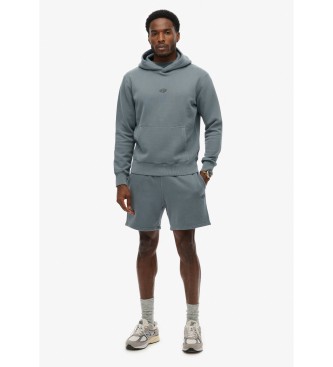 Superdry Felpa con cappuccio Micro Logo Hood blu