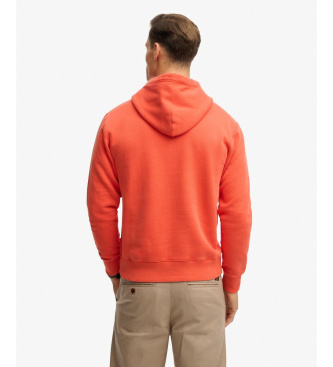 Superdry Bluza Micro Logo pomarańczowa