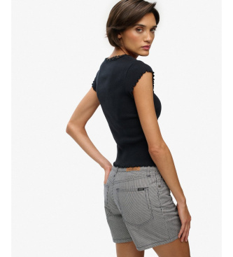 Superdry Short Rise Stripe navy