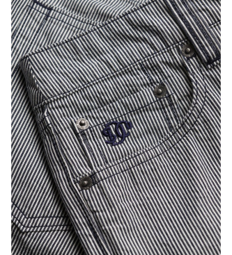 Superdry Short Rise Stripe navy