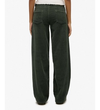 Superdry Cal�as Mid Baggy Jumbo Cord verdes