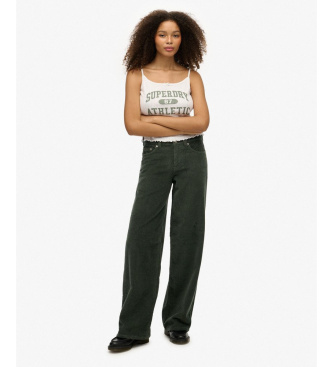 Superdry Cal�as Mid Baggy Jumbo Cord verdes