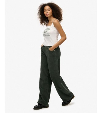 Superdry Cal�as Mid Baggy Jumbo Cord verdes