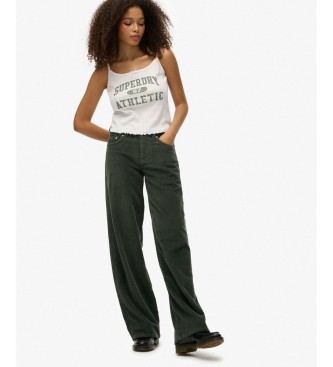 Superdry Cal�as Mid Baggy Jumbo Cord verdes