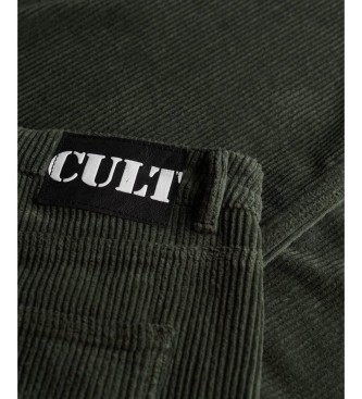 Superdry Cal�as Mid Baggy Jumbo Cord verdes