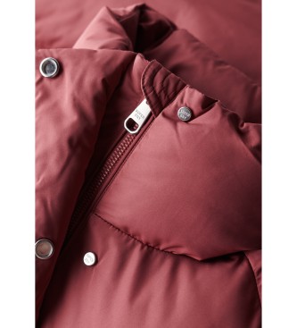 Superdry Halflange gewatteerde jas roze