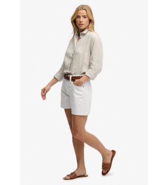 Superdry Short Mid Rise blanc