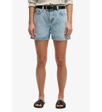 Superdry Short mi-hauteur bleu clair