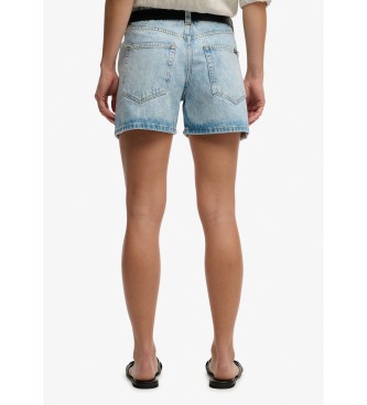 Superdry Short mi-hauteur bleu clair
