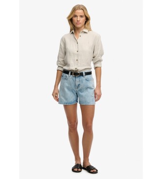 Superdry Short mi-hauteur bleu clair