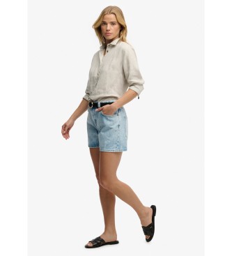 Superdry Short mi-hauteur bleu clair