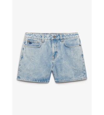 Superdry Short mi-hauteur bleu clair