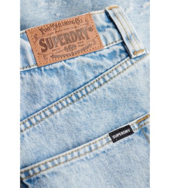 Superdry Short mi-hauteur bleu clair