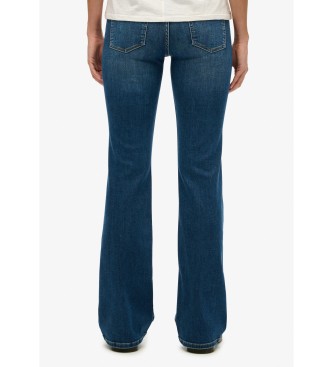 Superdry Jeans Mid Rise Flare blauw