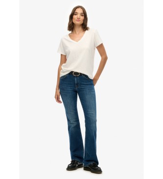 Superdry Jeans Mid Rise Flare blauw