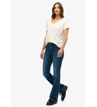 Superdry Jeans Mid Rise Flare blauw