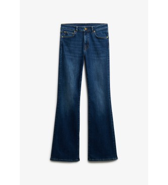 Superdry Jeans Mid Rise Flare blauw