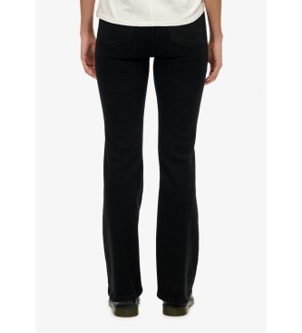 Superdry Jeans neri a zampa a vita media