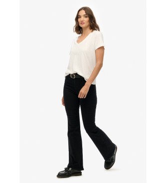 Superdry Jeans neri a zampa a vita media