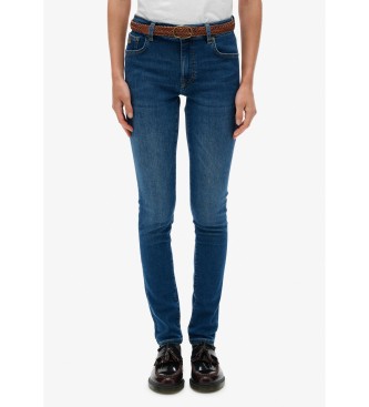 Superdry Jeans Mide Rise azul